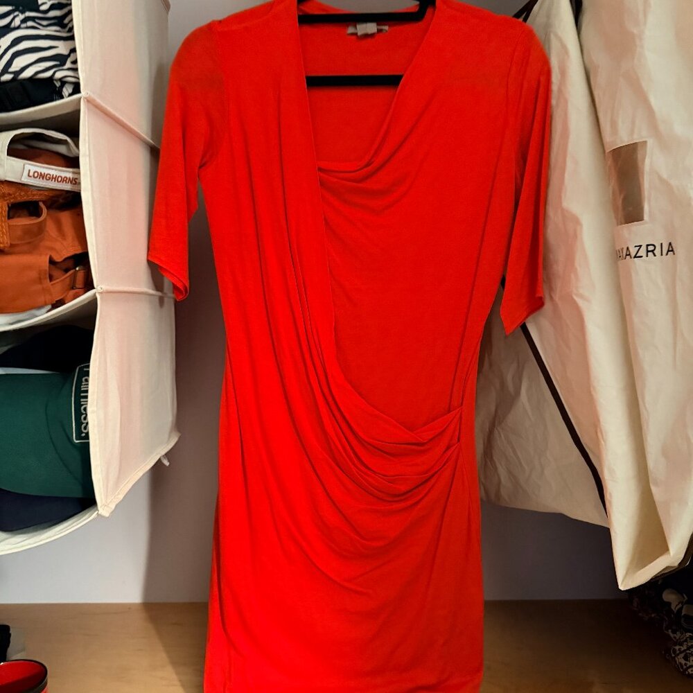 Helmut Lang Red Cotton Dress